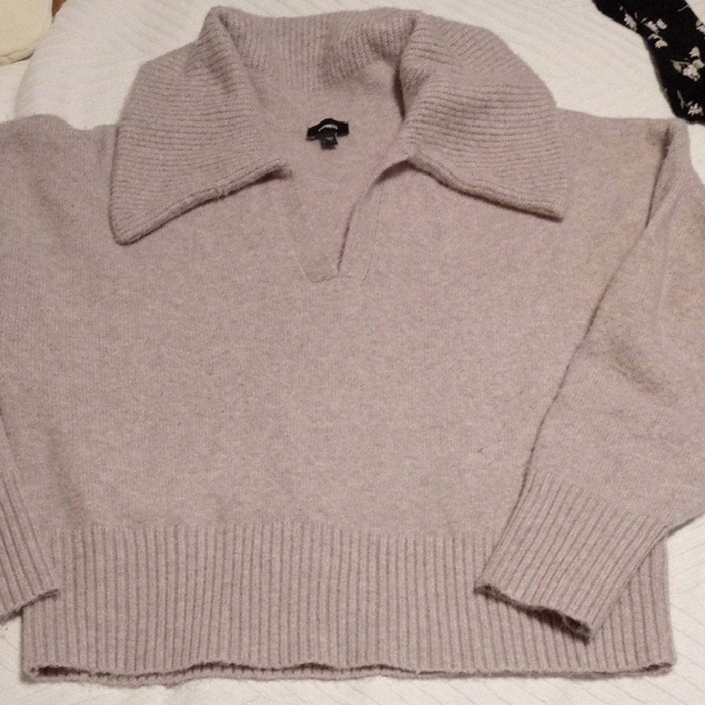 Express Soft Cowl Neck Sweater - Lavender